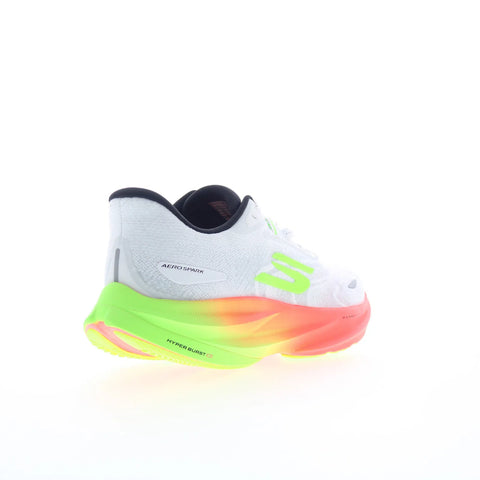 Skechers Aero Spark 246200-WMLT Mens White Synthetic Athletic Running Shoes