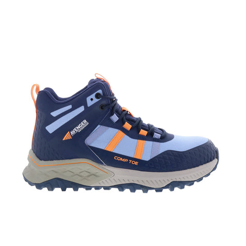 Avenger Aero Trail Mid Compopsite Toe EH WP Womens Blue Wide Work Boots