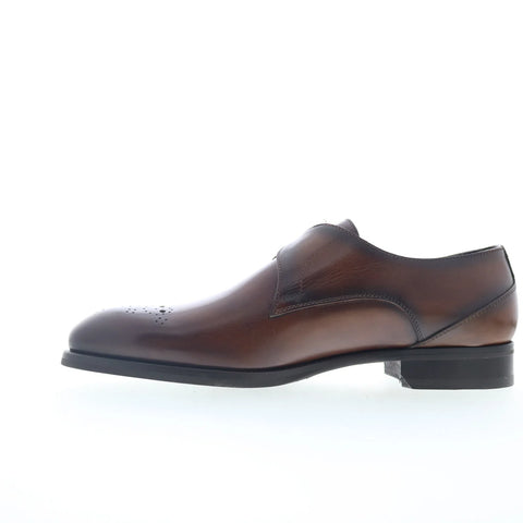Pastori by Di Bianco Afranius Calfskin Mens Brown Loafers Casual Shoes