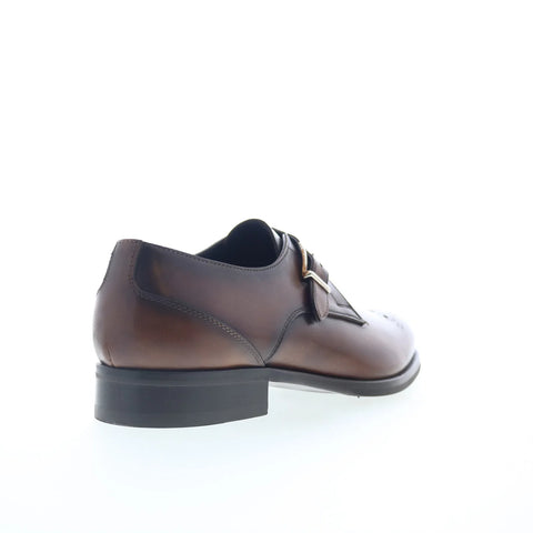 Pastori by Di Bianco Afranius Calfskin Mens Brown Loafers Casual Shoes