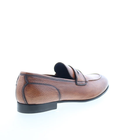 Di Bianco Agata Cervo Mens Brown Leather Loafers & Slip ons Penny Shoes