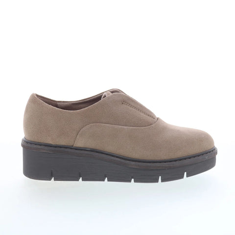 Clarks Airabell Sky 26168600 Womens Beige Suede Loafer Flats Shoes