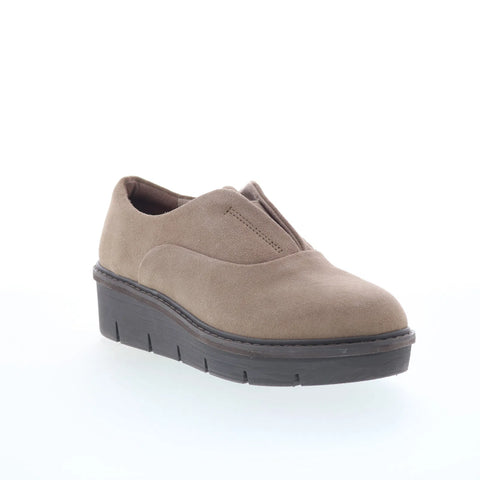 Clarks Airabell Sky 26168600 Womens Beige Suede Loafer Flats Shoes