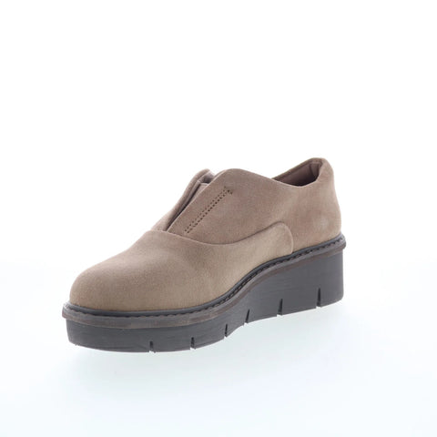 Clarks Airabell Sky 26168600 Womens Beige Suede Loafer Flats Shoes