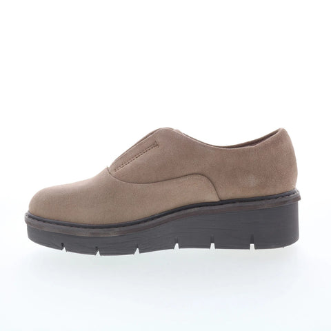 Clarks Airabell Sky 26168600 Womens Beige Suede Loafer Flats Shoes
