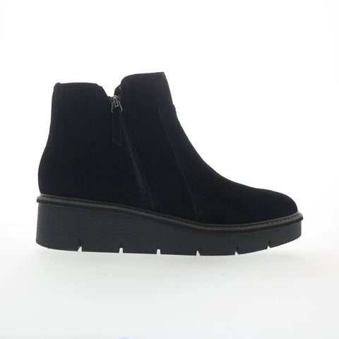 Clarks Airabell Zip 26163310 Womens Black Suede Zipper Ankle & Booties Boots