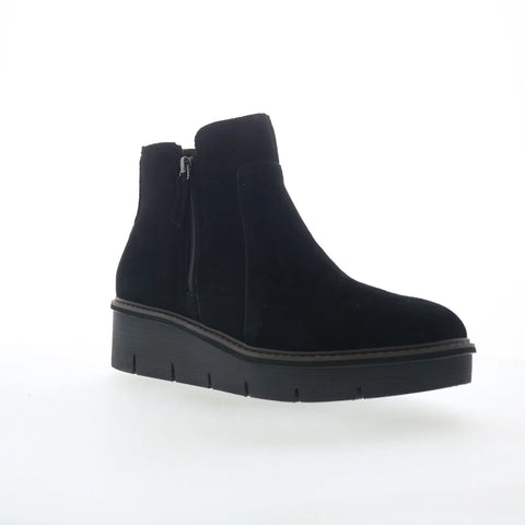 Clarks Airabell Zip 26163310 Womens Black Suede Zipper Ankle & Booties Boots