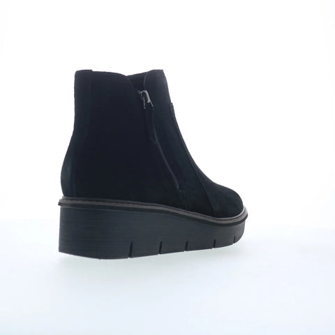 Clarks Airabell Zip 26163310 Womens Black Suede Zipper Ankle & Booties Boots