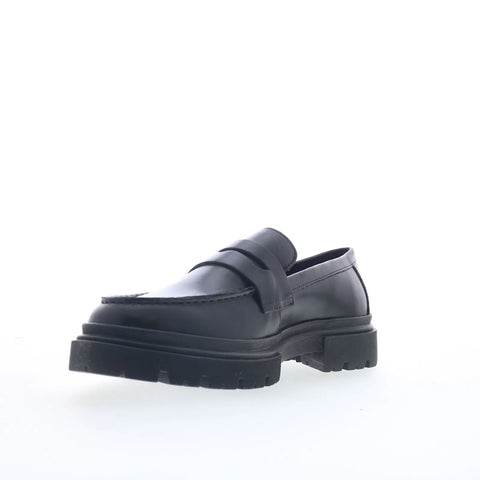 Steve Madden Akkron AKKR01M1 Mens Black Loafers & Slip Ons Penny Shoes