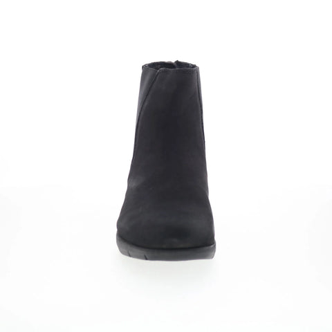 Softwalk Albany S2351-001 Womens Black Suede Zipper Chelsea Boots