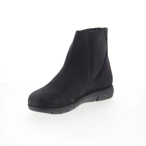 Softwalk Albany S2351-001 Womens Black Suede Zipper Chelsea Boots