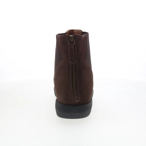 Softwalk Albany S2351-200 Womens Brown Leather Slip On Chelsea Boots