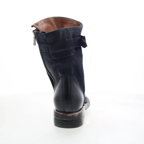 A.S. 98 Albie Womens Black Leather Zipper Casual Dress Boots