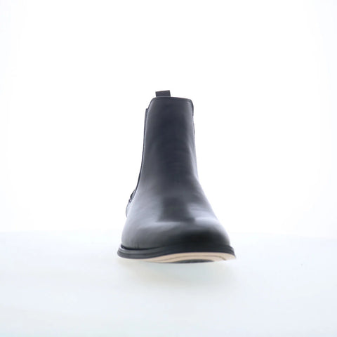 Steve Madden Aldair ALDA01M1 Mens Black Leather Slip On Chelsea Boots