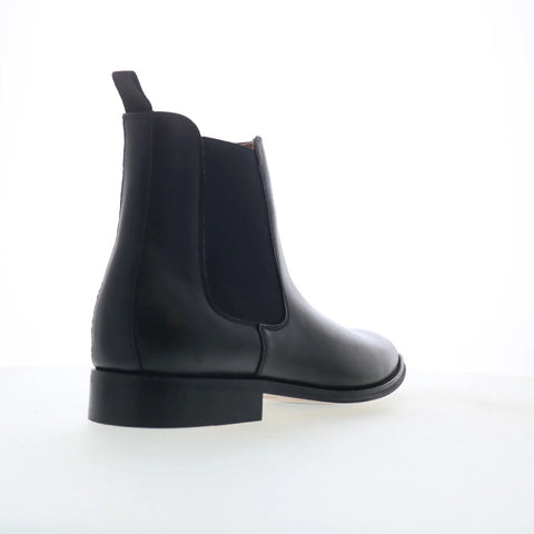 Steve Madden Aldair ALDA01M1 Mens Black Leather Slip On Chelsea Boots