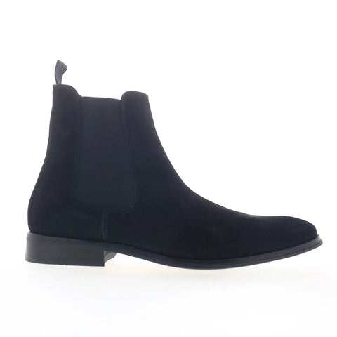 Steve Madden Aldair ALDA01M1 Mens Black Suede Slip On Chelsea Boots