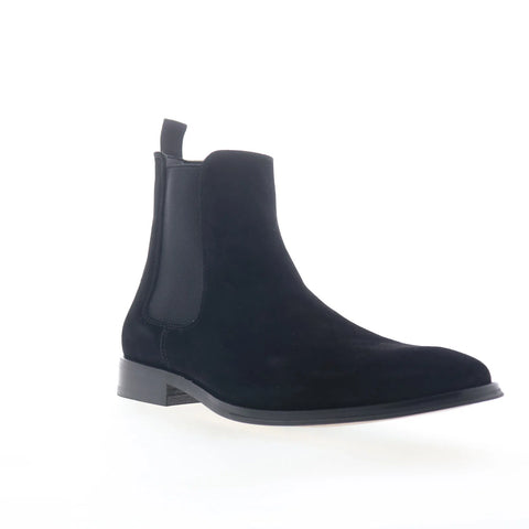Steve Madden Aldair ALDA01M1 Mens Black Suede Slip On Chelsea Boots
