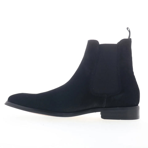Steve Madden Aldair ALDA01M1 Mens Black Suede Slip On Chelsea Boots