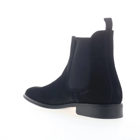 Steve Madden Aldair ALDA01M1 Mens Black Suede Slip On Chelsea Boots