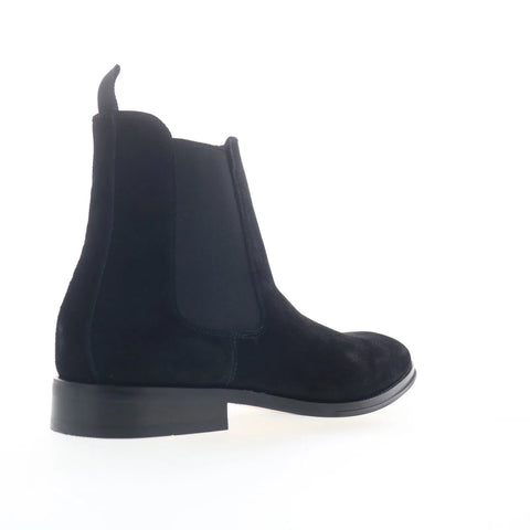 Steve Madden Aldair ALDA01M1 Mens Black Suede Slip On Chelsea Boots