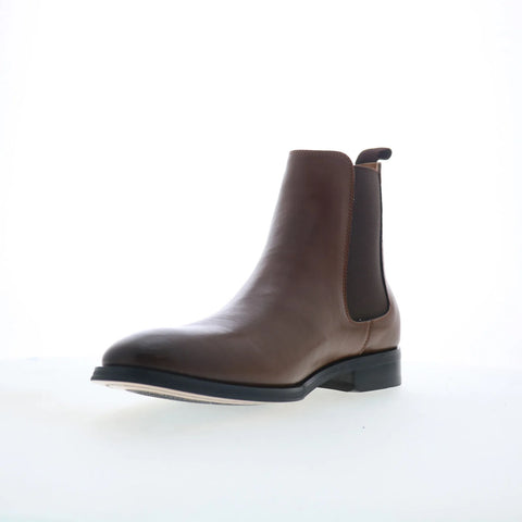 Steve Madden Aldair ALDA01M1 Mens Brown Leather Slip On Chelsea Boots