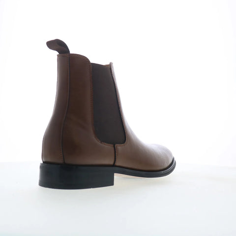 Steve Madden Aldair ALDA01M1 Mens Brown Leather Slip On Chelsea Boots