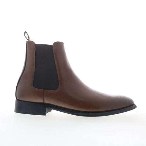 Steve Madden Alder ALDE01M1 Mens Brown Leather Slip On Chelsea Boots