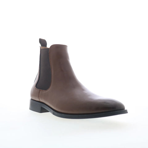 Steve Madden Alder ALDE01M1 Mens Brown Leather Slip On Chelsea Boots