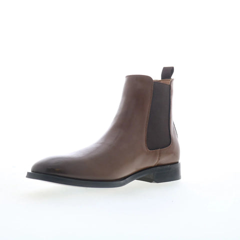 Steve Madden Alder ALDE01M1 Mens Brown Leather Slip On Chelsea Boots