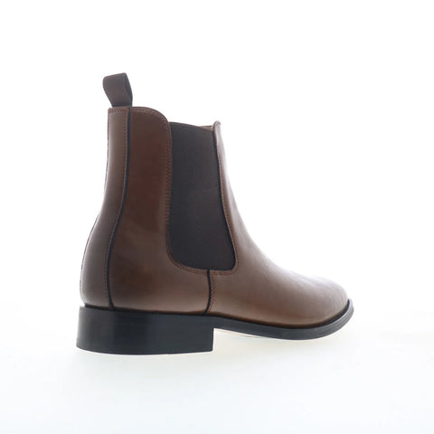 Steve Madden Alder ALDE01M1 Mens Brown Leather Slip On Chelsea Boots