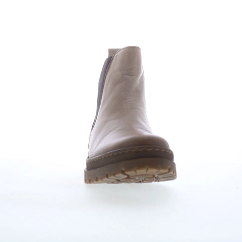 Miz Mooz Alessia Womens Beige Leather Slip On Chelsea Boots