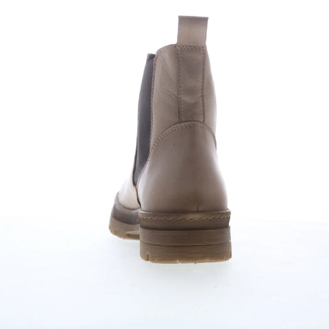 Miz Mooz Alessia Womens Beige Leather Slip On Chelsea Boots