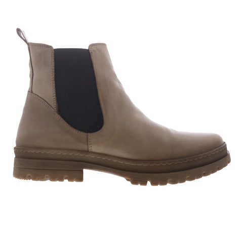 Miz Mooz Alessia Womens Beige Leather Slip On Chelsea Boots