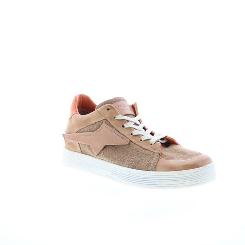A.S. 98 Alfie Womens Brown Canvas Lace Up Lifestyle Sneakers Shoes