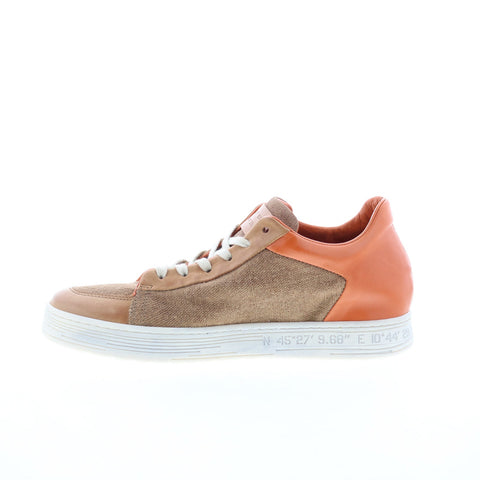 A.S. 98 Alfie Womens Brown Canvas Lace Up Lifestyle Sneakers Shoes