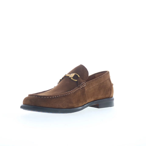 Steve Madden Alfio ALFI01M1 Mens Brown Suede Loafers & Slip Ons Casual Shoes