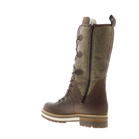 Bos. & Co. Algid Womens Brown Leather Lace Up Casual Dress Boots