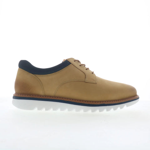 Johnston & Murphy Algood 59-4720 Mens Beige Wide Oxfords Casual Shoes