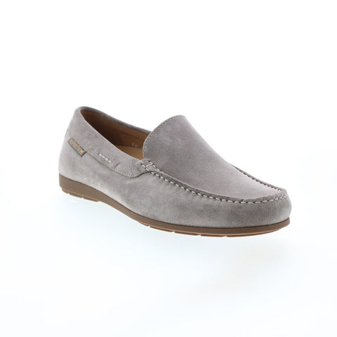 Mephisto Algoras Mens Gray Suede Slip On Loafers & Slip Ons Casual Shoes