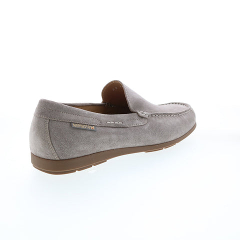 Mephisto Algoras Mens Gray Suede Slip On Loafers & Slip Ons Casual Shoes