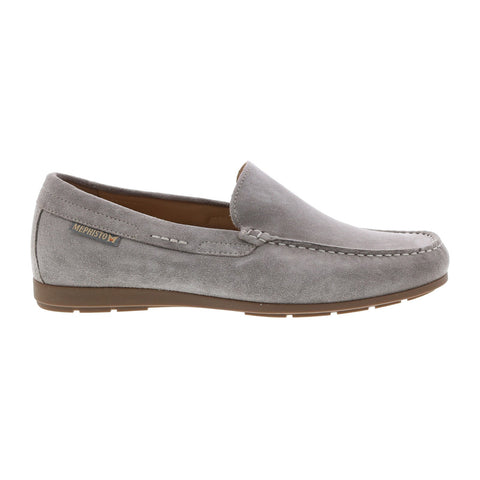 Mephisto Algoras Mens Gray Suede Slip On Loafers & Slip Ons Casual Shoes