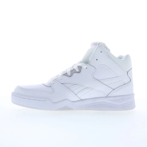 Reebok Allegro Mens White Leather Lace Up Lifestyle Sneakers Shoes