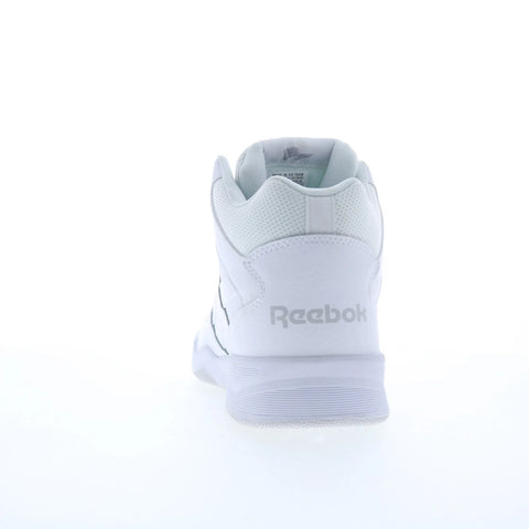 Reebok Allegro Mens White Leather Lace Up Lifestyle Sneakers Shoes