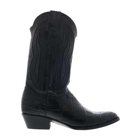 Ferrini American Aligator R-Toe 1071127 Mens Black Cowboy Western Boots