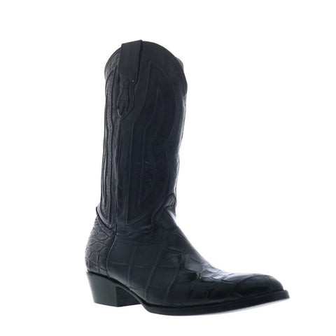 Ferrini American Aligator R-Toe 1071127 Mens Black Cowboy Western Boots