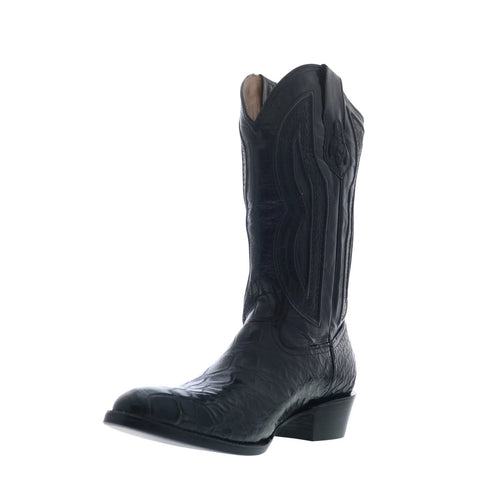 Ferrini American Aligator R-Toe 1071127 Mens Black Cowboy Western Boots