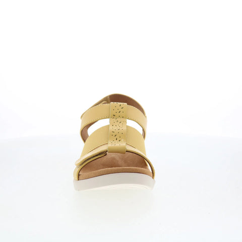 Spenco Anabel SP1059CED Womens Brown Leather Strap Sandals Shoes