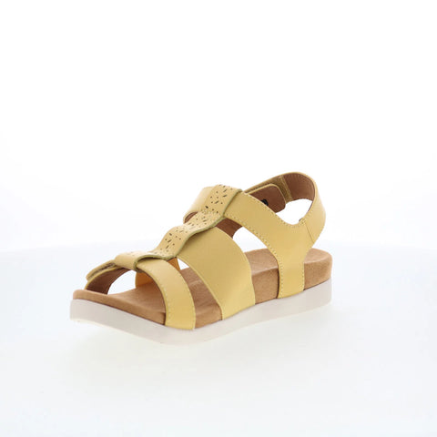 Spenco Anabel SP1059CED Womens Brown Leather Strap Sandals Shoes