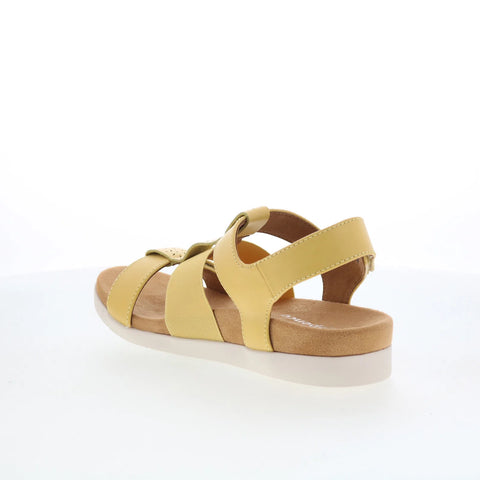 Spenco Anabel SP1059CED Womens Brown Leather Strap Sandals Shoes