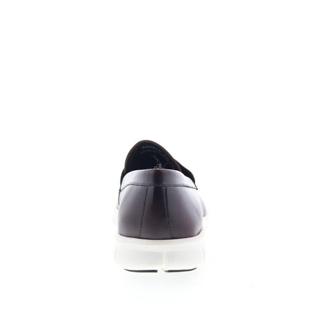 Studio Belvedere Ancona Mens Burgundy Leather Loafers & Slip Ons Penny Shoes
